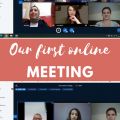 Our first online